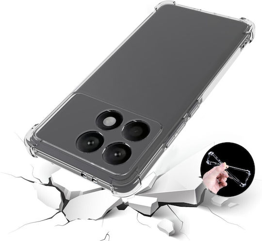 Задна корица Силикон Прозрачен (Xiaomi Poco F6 Pro 5G)