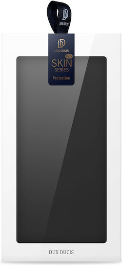 Dux Ducis Skin Pro Buchen Sie Synthetisches Leder / Leder Schwarz (Samsung Galaxy S24)