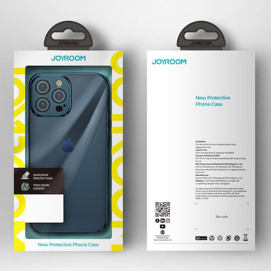 Joyroom Chery Mirror Back Cover Πλαστικό Σετ με Τζαμάκι Γκρι (iPhone 13 Pro)