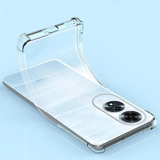 Techsuit Shockproof Clear Back Cover Σιλικόνης Διάφανο (Oppo A60)