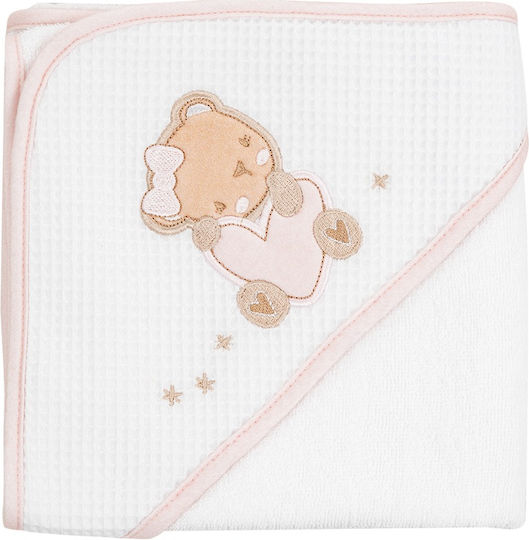 Kikka Boo Baby-Badetuch mit Kapuzen 90x90cm