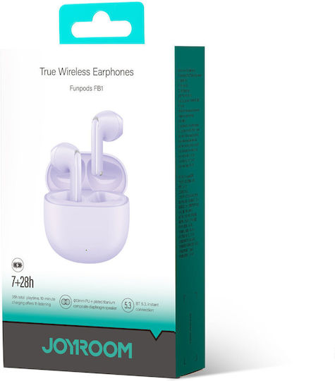 Joyroom JR-FB1 Earbud Bluetooth Handsfree Earphones with Charging Case Purple