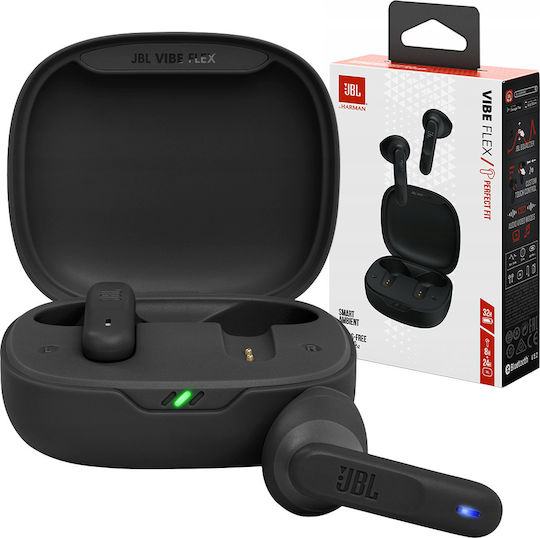 JBL Vibe Flex In-ear Bluetooth Handsfree Earphones with Charging Case Black