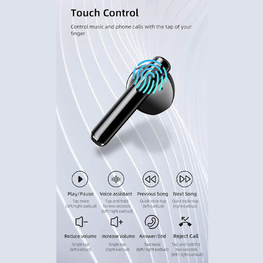Mibro Earbuds 2 Bluetooth Handsfree Ακουστικά με Θήκη Φόρτισης Μαύρα