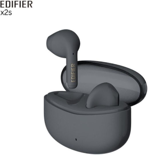 Edifier X2s Earbud Bluetooth Handsfree Earphones with Sweat Resistance and Charging Case Gray