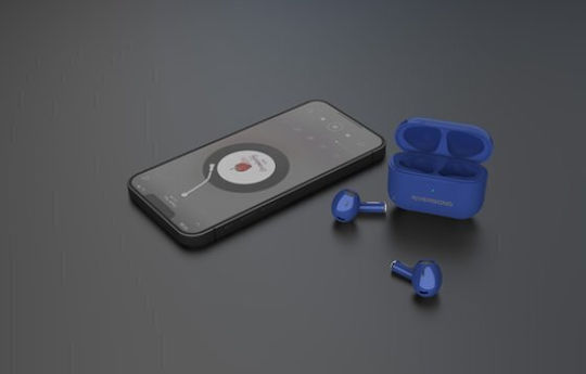 Riversong Air Mini Pro Earbud Bluetooth Handsfree Ακουστικά με Θήκη Φόρτισης Μπλε