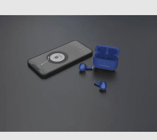 Riversong Air Mini Pro Earbud Bluetooth Handsfree Ακουστικά με Θήκη Φόρτισης Μπλε