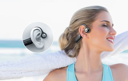 Joyroom JR-X2 Air Conduction Open Ear Bluetooth Handsfree Căști cu Rezistență la Transpirație Negru