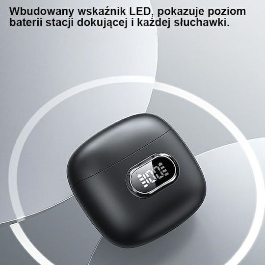 Usams IAII15 Earbud Bluetooth Handsfree Ακουστικά με Αντοχή στον Ιδρώτα και Θήκη Φόρτισης Μωβ