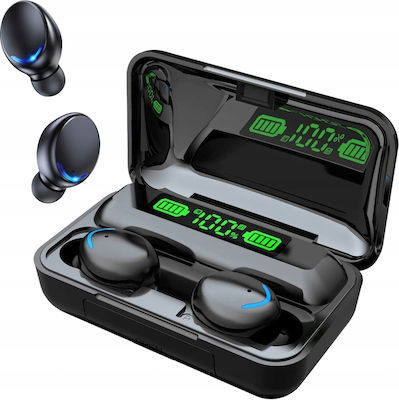 ZTX F9 In-ear Bluetooth Handsfree Earphones with Charging Case Blacα