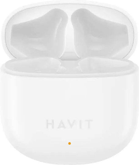 Havit TW976 Ohrstöpsel Bluetooth-Freisprecheinrichtung Kopfhörer mit Ladeetui Weiß