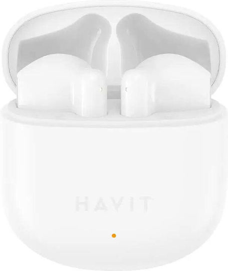 Havit TW976 Ohrstöpsel Bluetooth-Freisprecheinrichtung Kopfhörer mit Ladeetui Weiß
