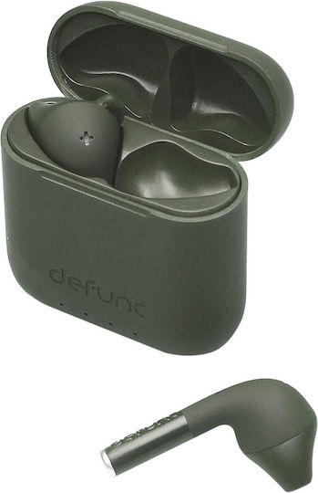 Defunc True Go Slim Ohrstöpsel Bluetooth-Freisprecheinrichtung Kopfhörer mit Schweißresistenz und Ladeetui Grün