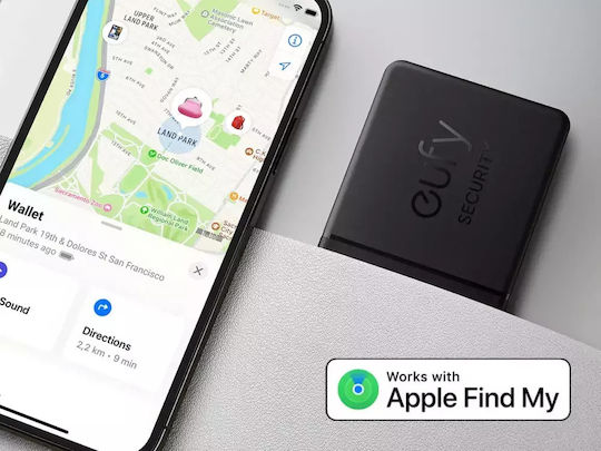 Eufy SmartTrack Card Apple Find My Black
