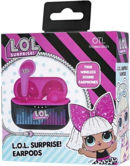 OTL LoL Surprise In-ear Bluetooth Handsfree Ακουστικά με Θήκη Φόρτισης Ροζ