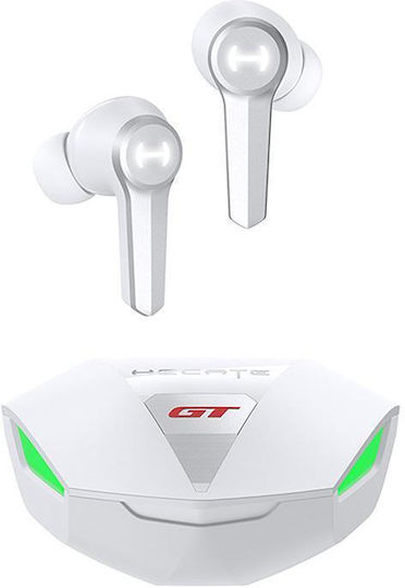Edifier GT4 In-Ear Bluetooth-Freisprecheinrichtung Kopfhörer mit Schweißresistenz und Ladeetui Weiß