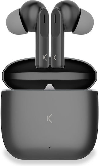 Ksix Meteor In-Ear Bluetooth-Freisprecheinrichtung Kopfhörer mit Ladeetui Schwarz