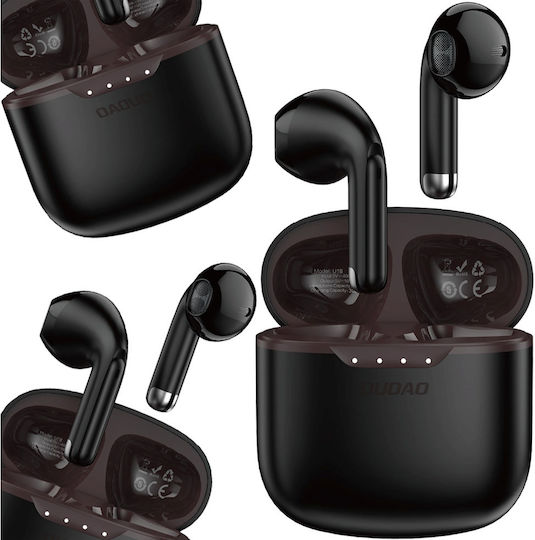 Dudao U18 In ear Bluetooth хендсфри Слушалки с Кутийка за Зареждане Черен