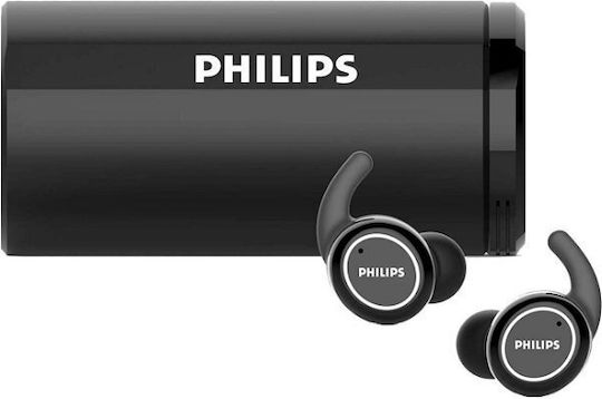 Philips ActionFit ST702 In-ear Bluetooth Handsfree Căști cu Rezistență la Transpirație și Carcasă de Încărcare Negru