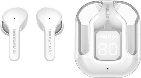 Riversong Airfly M2 In-ear Bluetooth Handsfree Earphones with Charging Case White