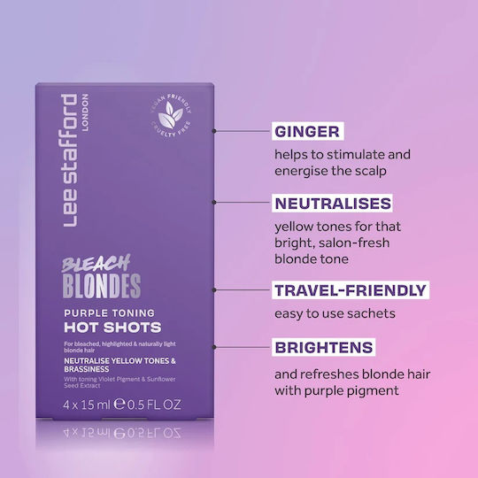 Lee Stafford Shampoos Reconstruction/Nourishment & Hydration for Coloured Hair 4x15ml