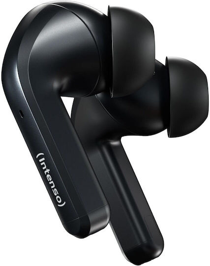 Intenso Black Buds T300a Bluetooth Handsfree Căști cu Carcasă de Încărcare Negru