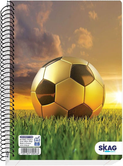 Skag Skag Spiral Notebook B5 University Fun 3 Subjects Boy Random Design Selection