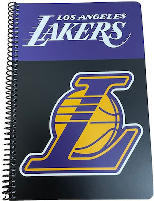 Spiral Notebook Bmu Lakers NBA Logo 2 Subjects 17x25 70 Sheets