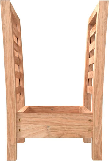 vidaXL Wooden Magazine Rack Brown 38.5x26.5x40cm