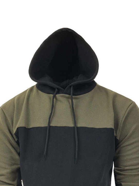 MBLK Men's Sweatshirt with Hood Khaki