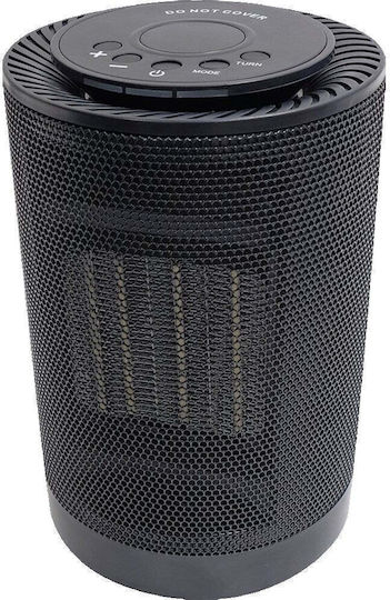 Ceramic Fan Heater Room Floor Negru 1500W