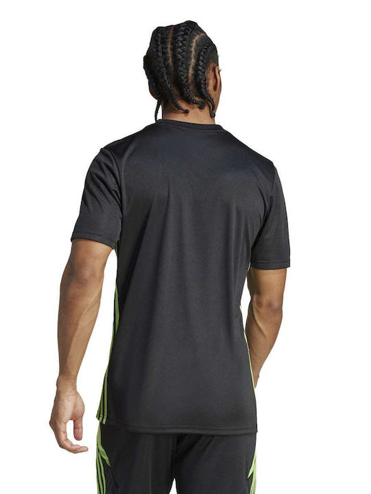 Adidas Bărbați T-shirt Sportiv cu Mânecă Scurtă Negru