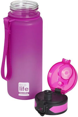 Ecolife Tritan 500ml Water Bottle Fuchsia