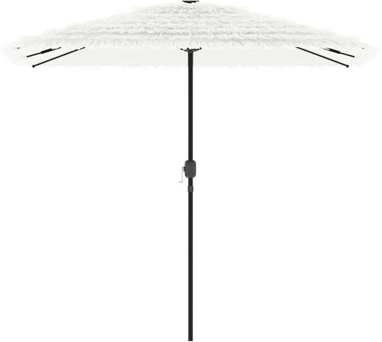 Umbrelă Rotundă Metalică Albă Φ2.48xÎnălțime2.48m