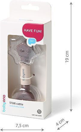 Babyono Baby Rattle Toy - Star