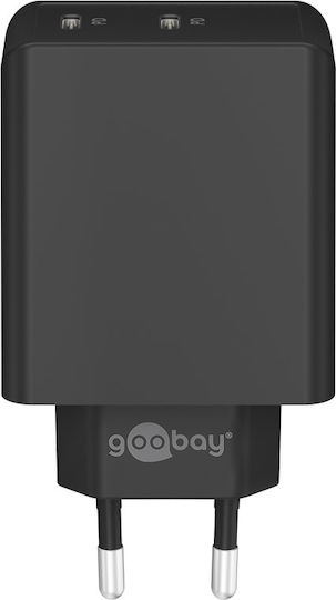 Goobay Φορτιστής Χωρίς Καλώδιο με Θύρα USB-C 36W Power Delivery Μαύρος (61757)