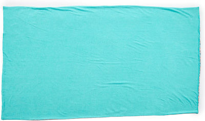 Verde Beach Towel with Fringes