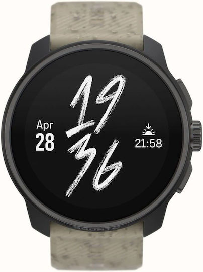 Suunto Race S Stainless Steel 45mm Waterproof Smartwatch with Heart Rate Monitor (Gravel Gray)
