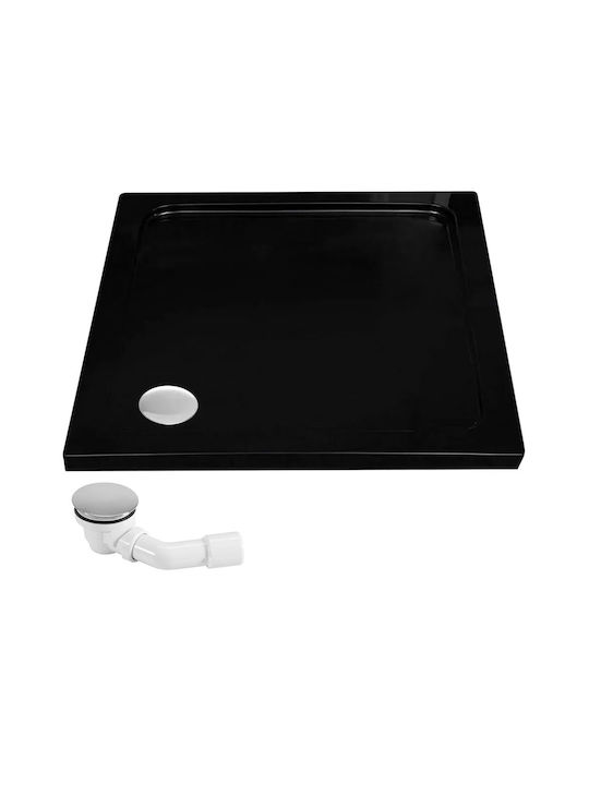 Rea Καμπίνα Ντουζιέρας 80x190cm Black