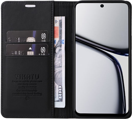 Realme Folio Series Book Δερματίνης / Σιλικόνης / Πλαστικό Μαύρο (Realme C65)