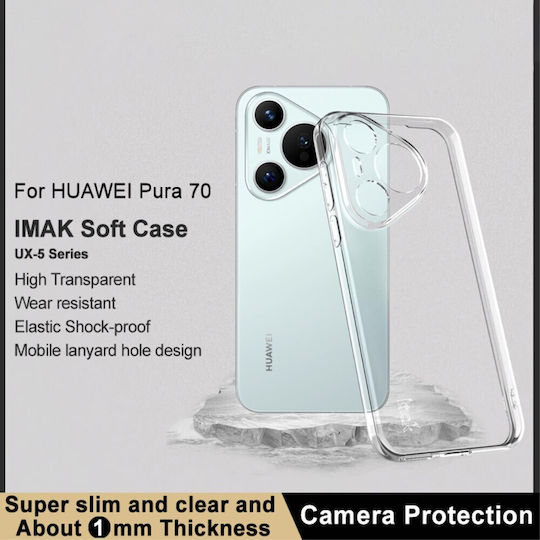 Imak Back Cover Σιλικόνης Διάφανο (Huawei Pura 70)