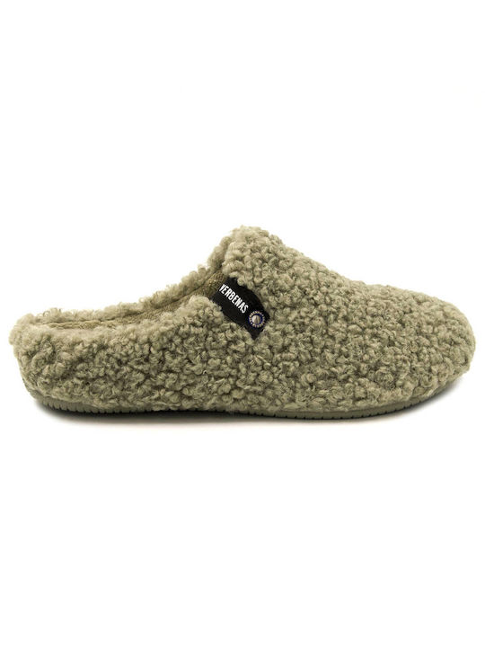 Verbenas York Winter Women's Slippers in Green color