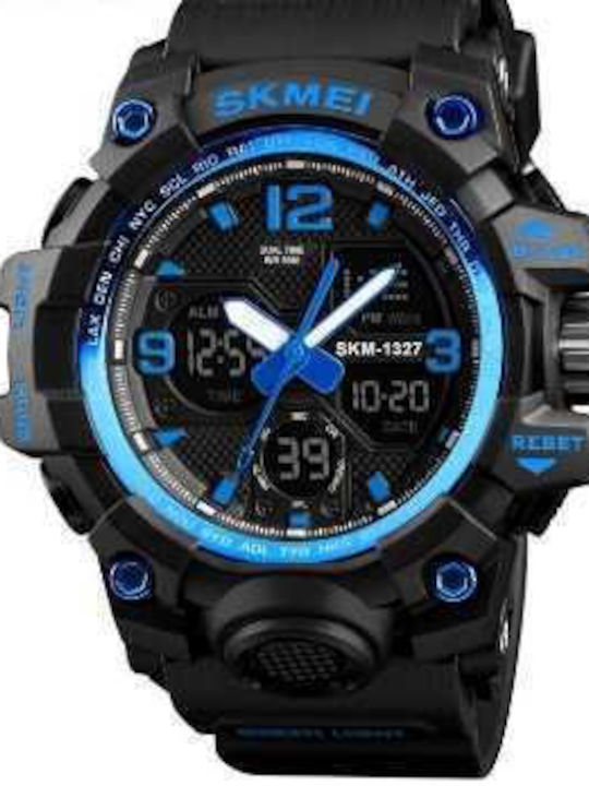 Skmei 1327 Analog/Digital Men's Watch 49mm Battery with Rubber Strap Blue  213275_blue