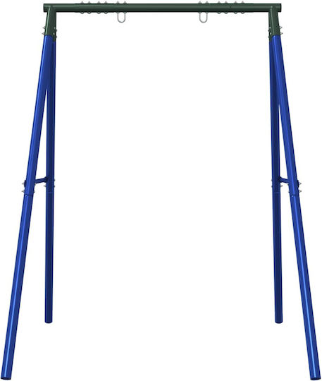 Vidaxl Swing Frame Outdoor 2 Hanging Hooks Blue Steel