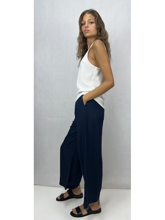 Moutaki Damen Stoff Hose Blue