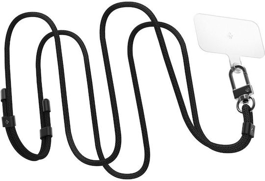 Spigen Universal Strap Set Lanyard And Pendant Neck Strap for Mobile Phones Black