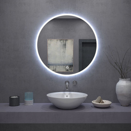 Tutumi Round Bathroom Mirror Led 60x60cm