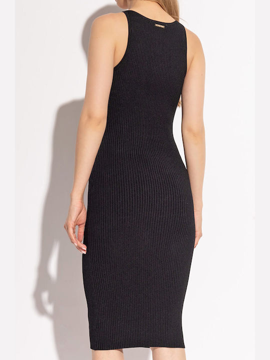 Michael Kors Empire Midi Kleid Black