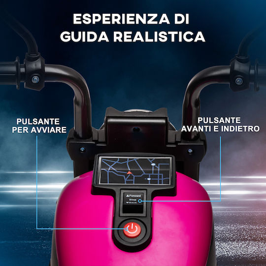 Kids Motorbike Inspired Electric 6 Volt Pink