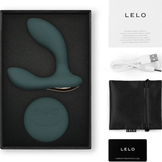 Lelo Hugo 2 Green Πρωκτικός Δονητής με Δυνατότητα Ασύρματης Λειτουργίας Large Πράσινος 10.7cm